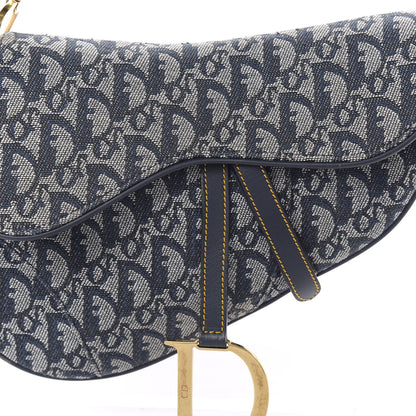 Christian Dior Monogram Saddle Bag Blue 10 of 10
