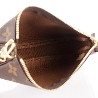 Louis Vuitton Monogram 2016 Christmas Animation Mini Pochette Accessories Rose Ballerine 5 of 7
