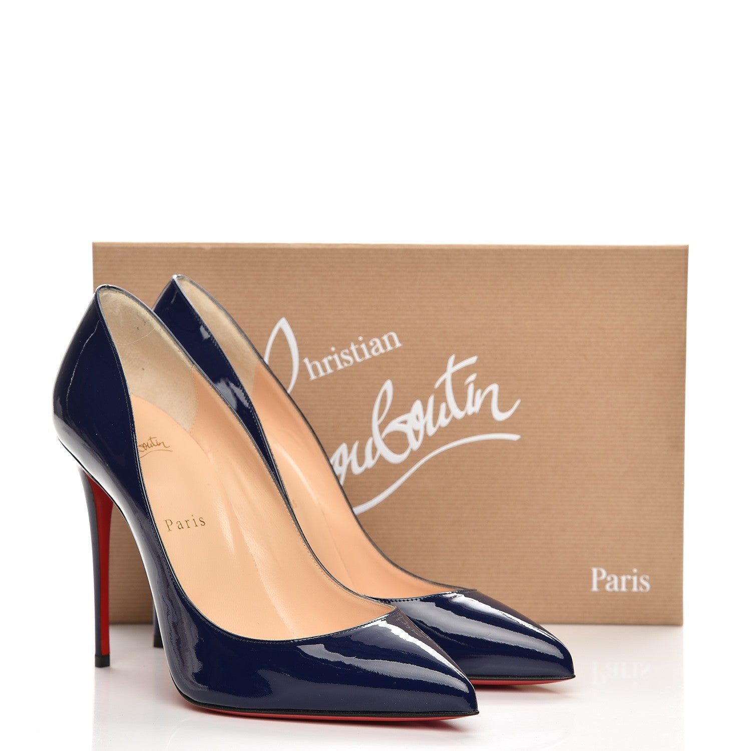 Christian Louboutin Patent Pigalle Follies 100 Pumps 40 China Blue 10 of 10