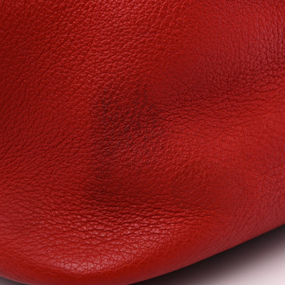 Hermes Taurillon Clemence Picotin 26 GM Rouge Casaque 14 of 17