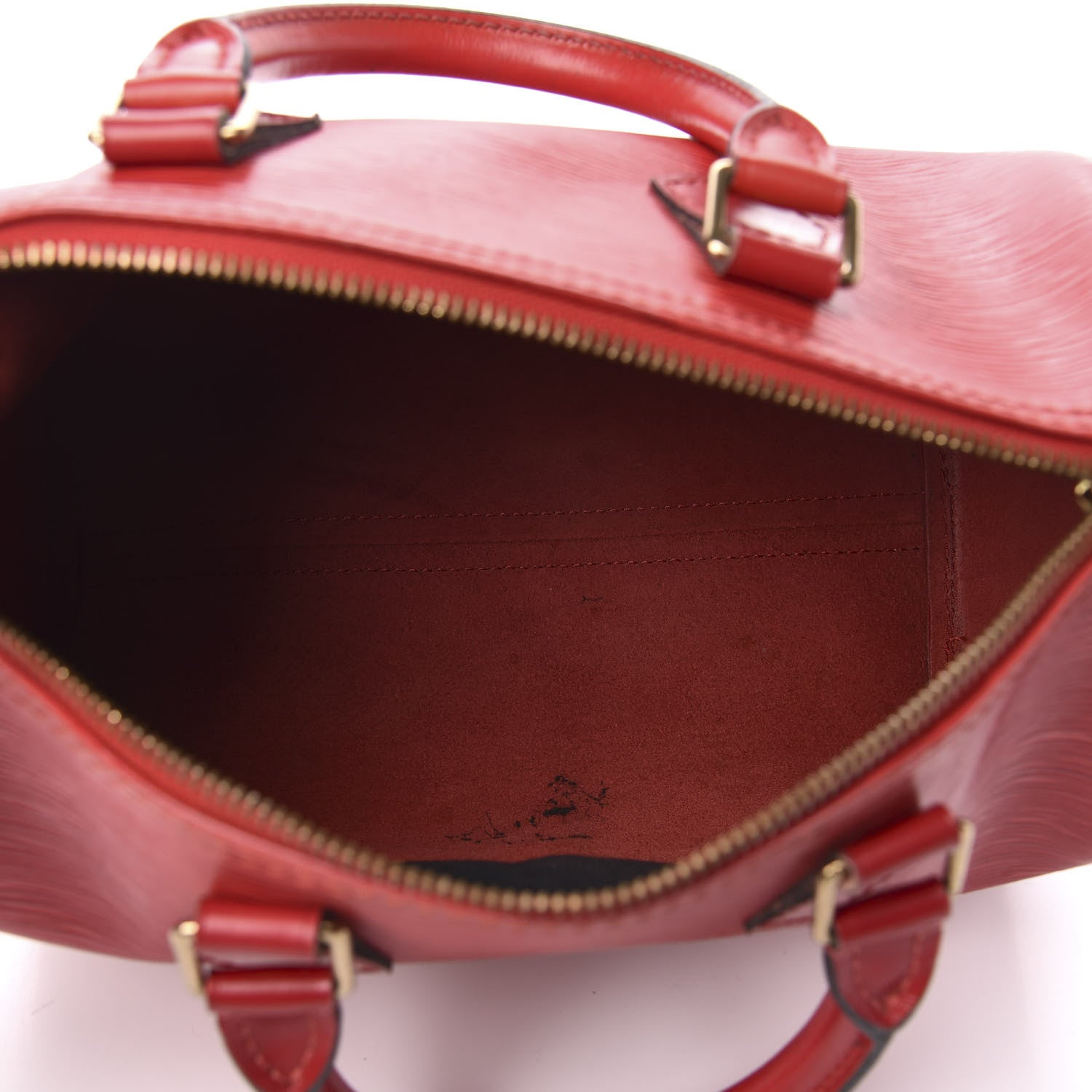Louis Vuitton Epi Speedy 25 Rouge 4 of 10