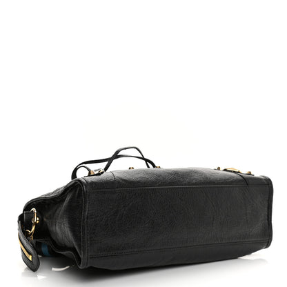 Balenciaga Agneau Classic Gold Hardware S City Graffiti Strap Black 3 of 9