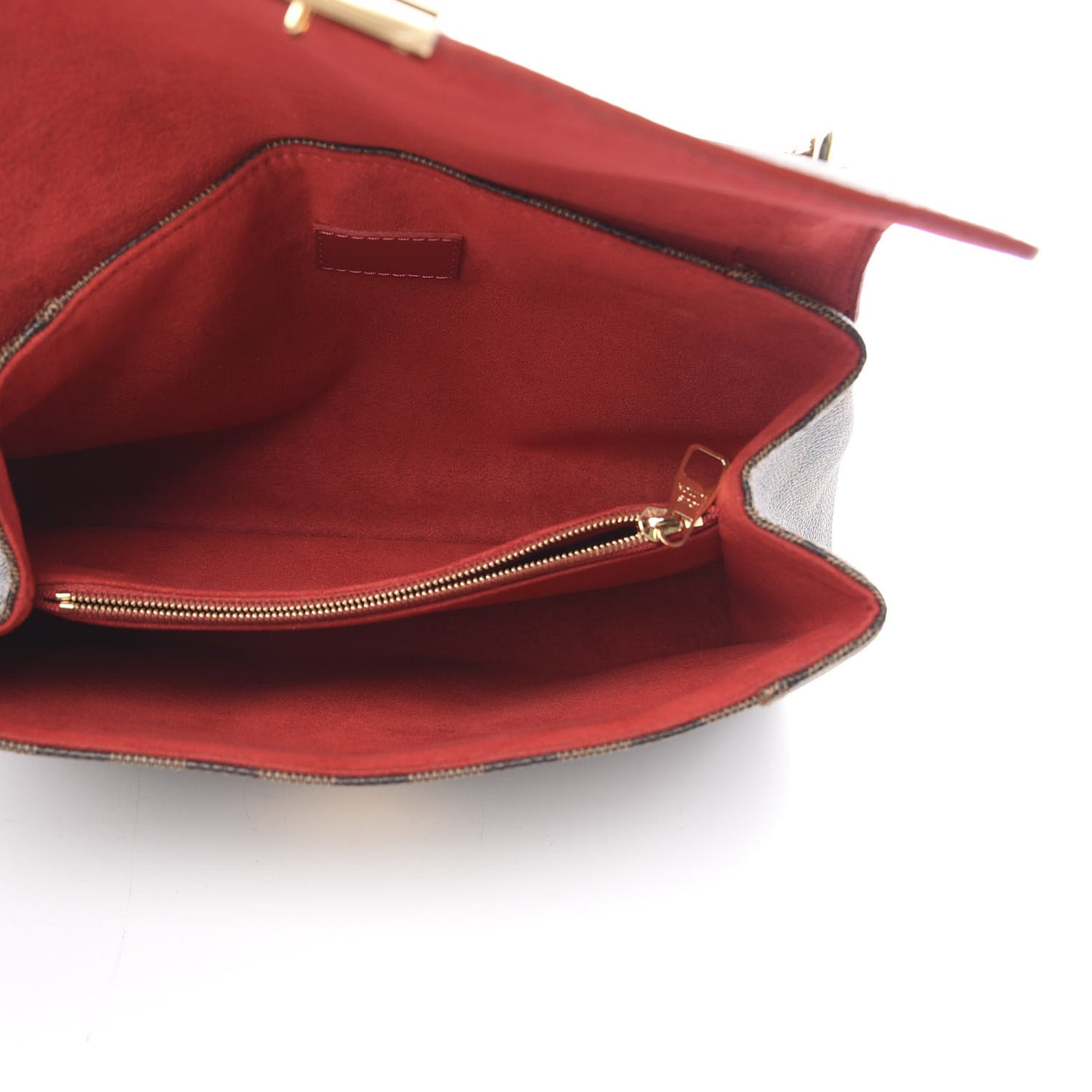 Damier Ebene Caissa Clutch Cherry