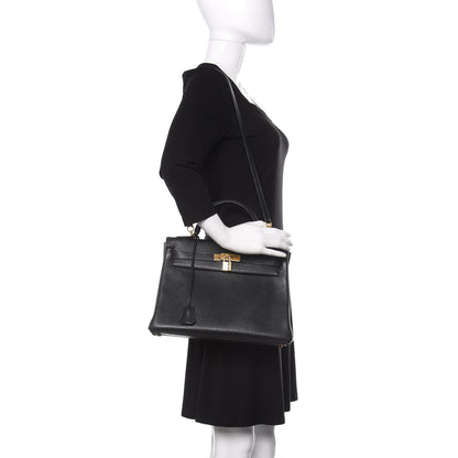 Hermes Togo Kelly Retourne 32 Black 2 of 15