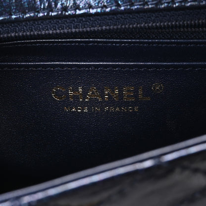 Chanel Iridescent Aged Calfskin Quilted 2.55 Reissue Mini Flap Navy 6 of 11