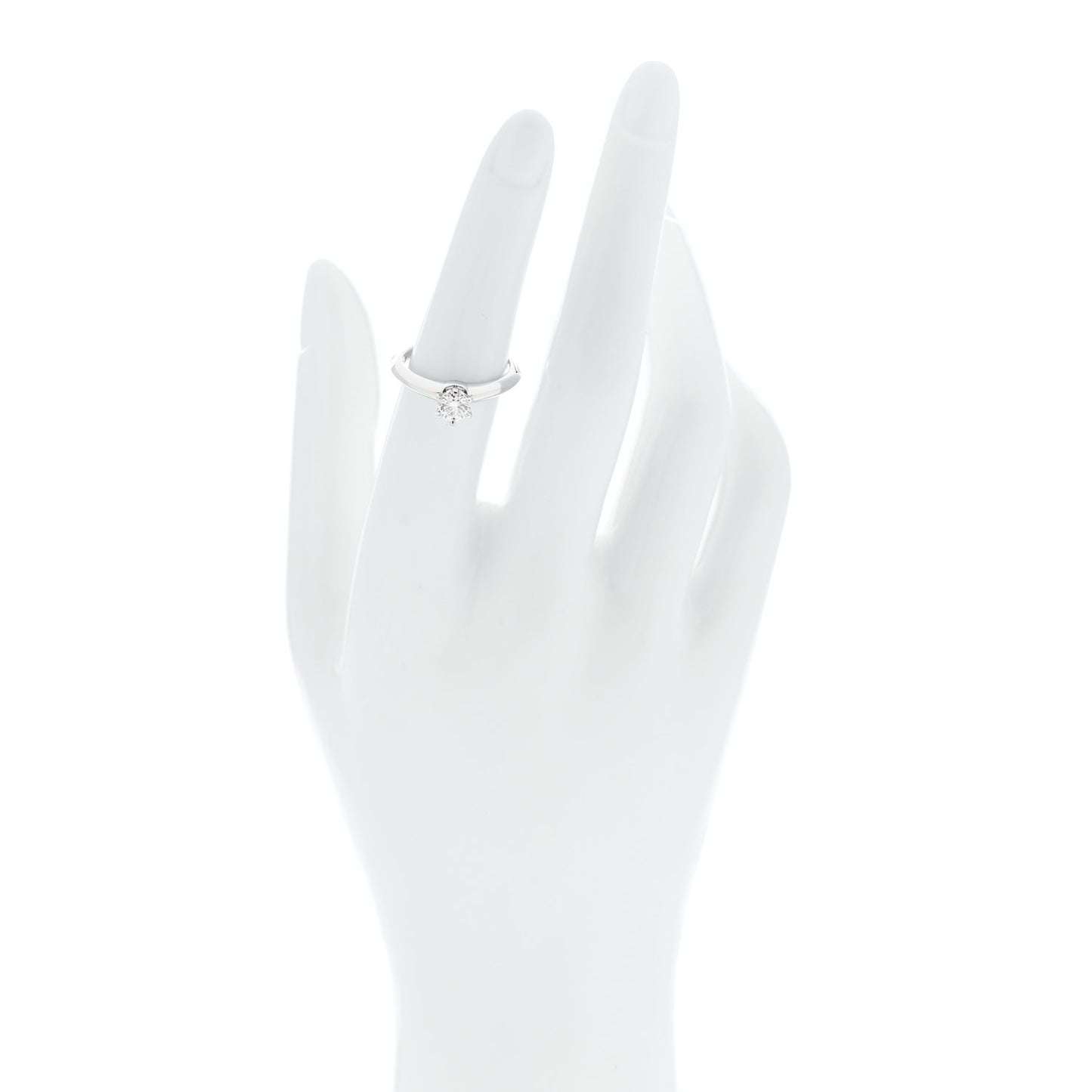 Platinum Diamond .51ct Solitaire Engagement Ring 52 6