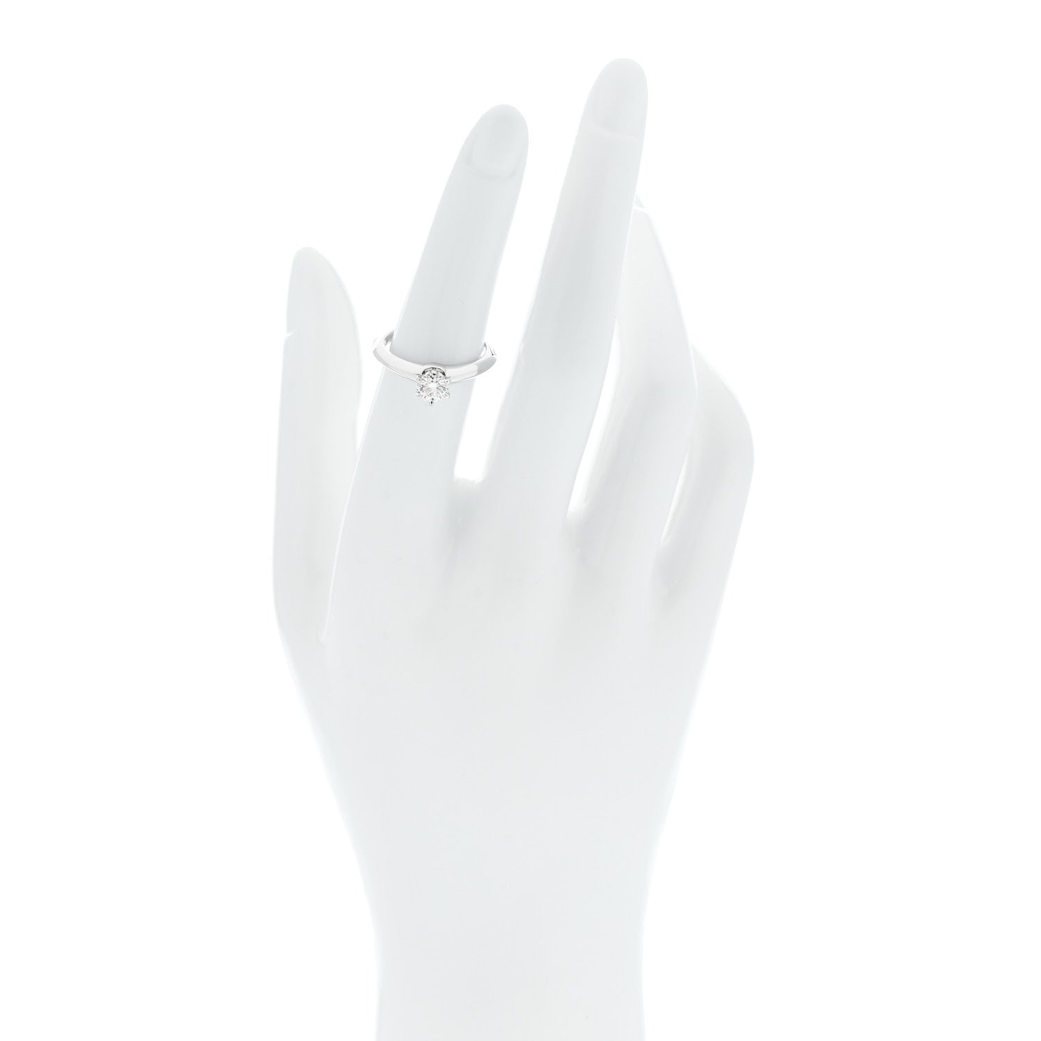 Tiffany Platinum Diamond .51ct Solitaire Engagement Ring 52 6 2 of 7