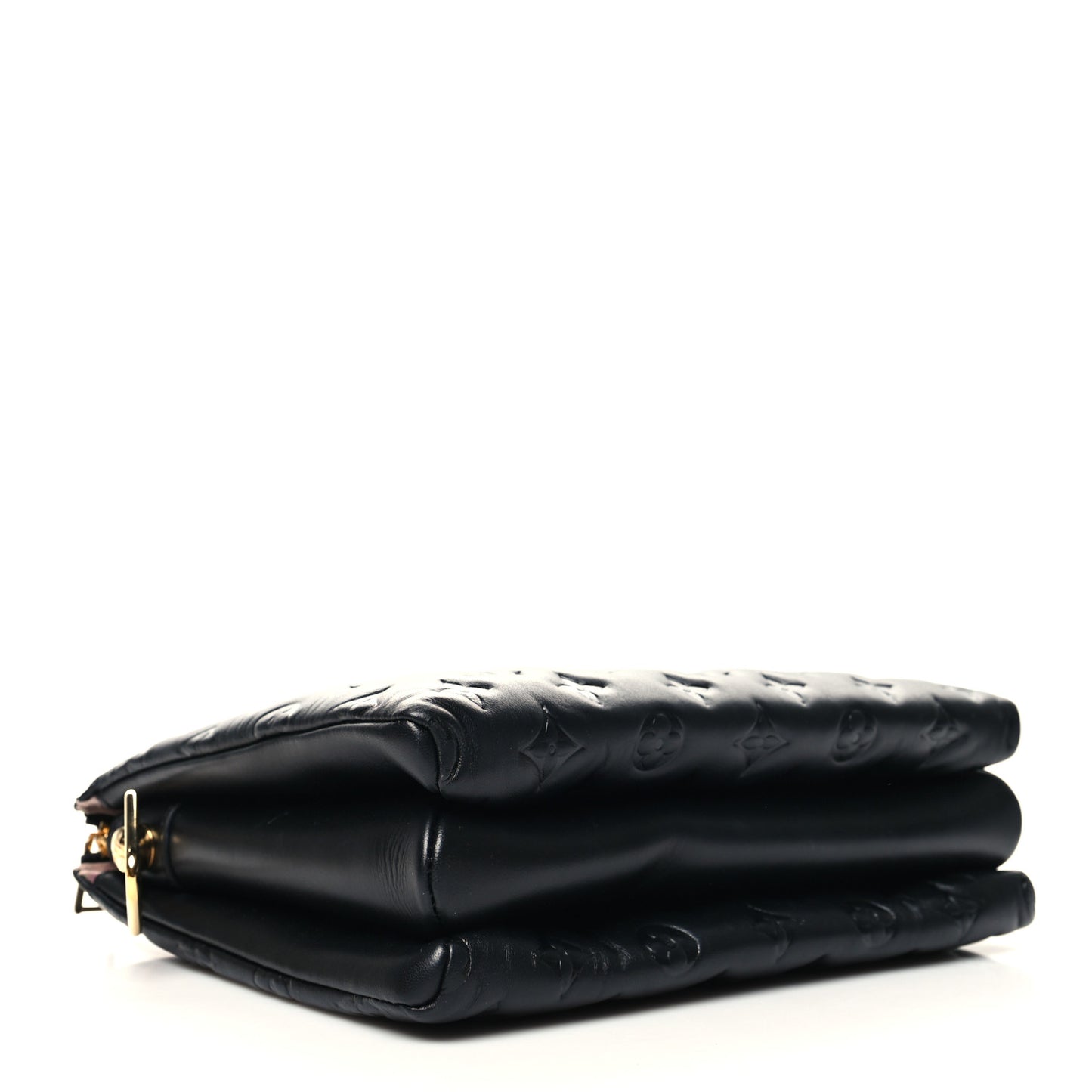 Lambskin Embossed Monogram Coussin PM Black