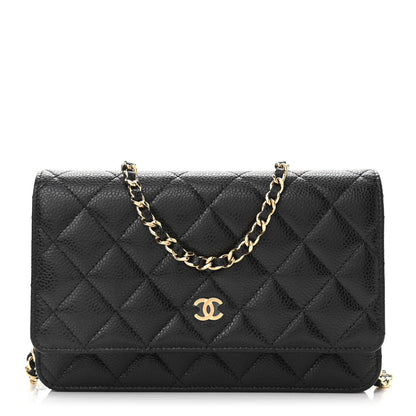 Chanel Caviar Quilted Wallet On Chain WOC Black 1 of 11
