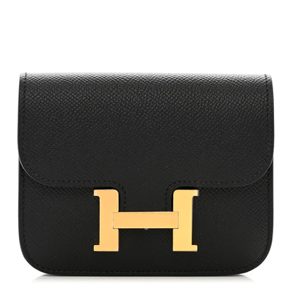 Hermes Epsom Constance Slim Wallet Black 1 of 7