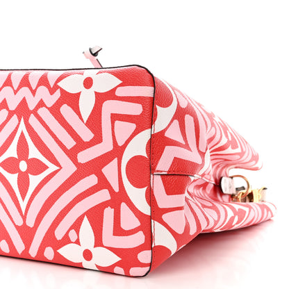 Louis Vuitton Monogram Giant Crafty NeoNoe MM Rouge Rose Creme 9 of 9