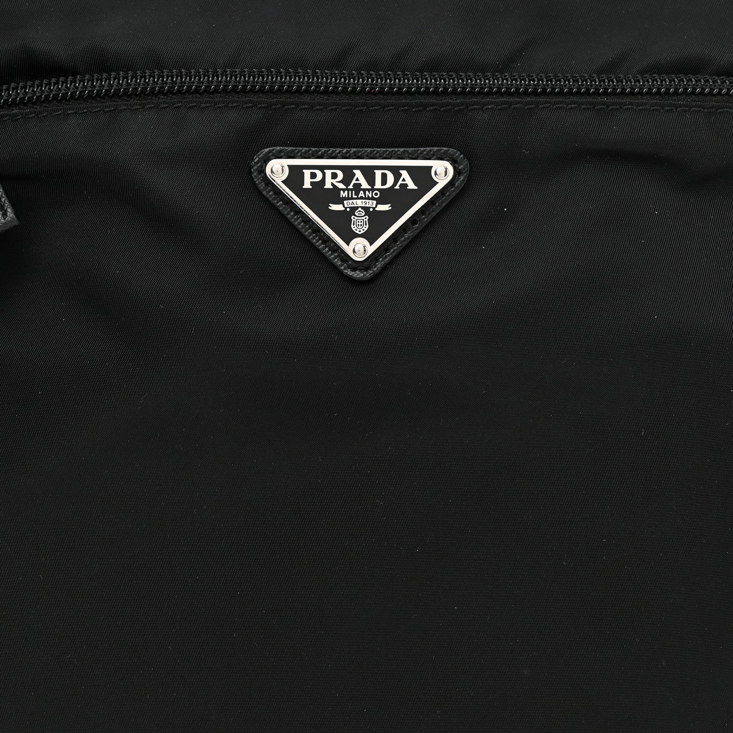 Nylon Vela Flat Messenger Bag Black