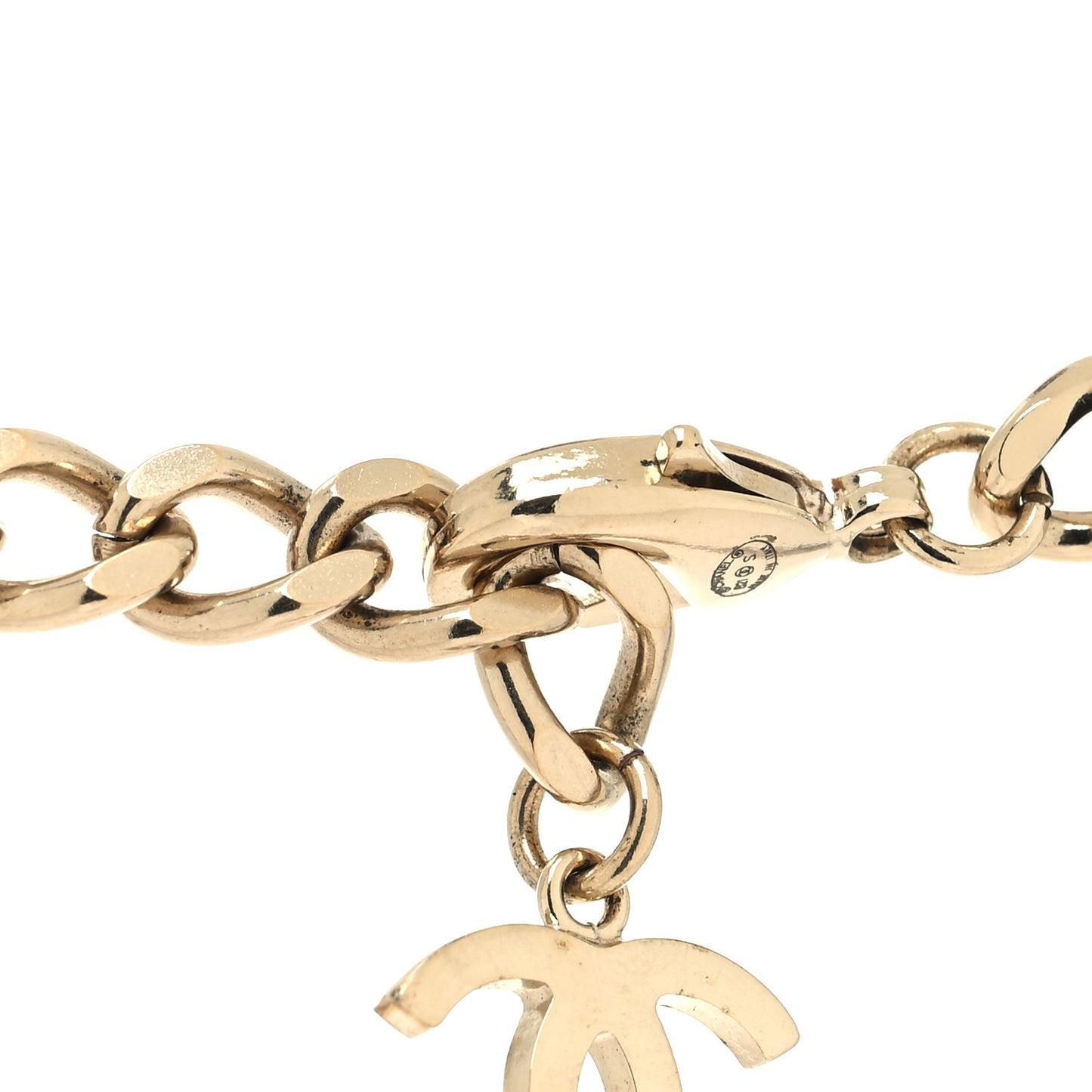 Metal Lambskin Chain Micro Bag Necklace Gold Black