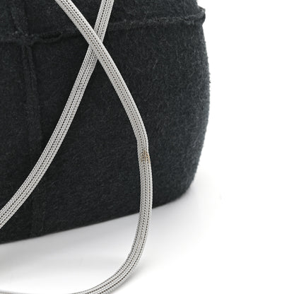 Chanel Felt Millennium 2005 Hard Case Crossbody Bag Grey 11 of 12
