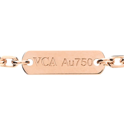 Van Cleef & Arpels 18K Rose Gold Gray Mother of Pearl Magic Alhambra Long Necklace 4 of 6