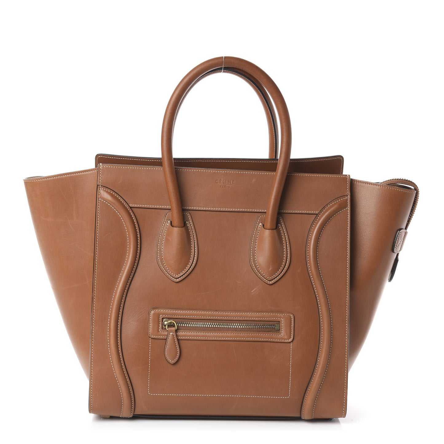 Natural Calfskin Mini Luggage Tan