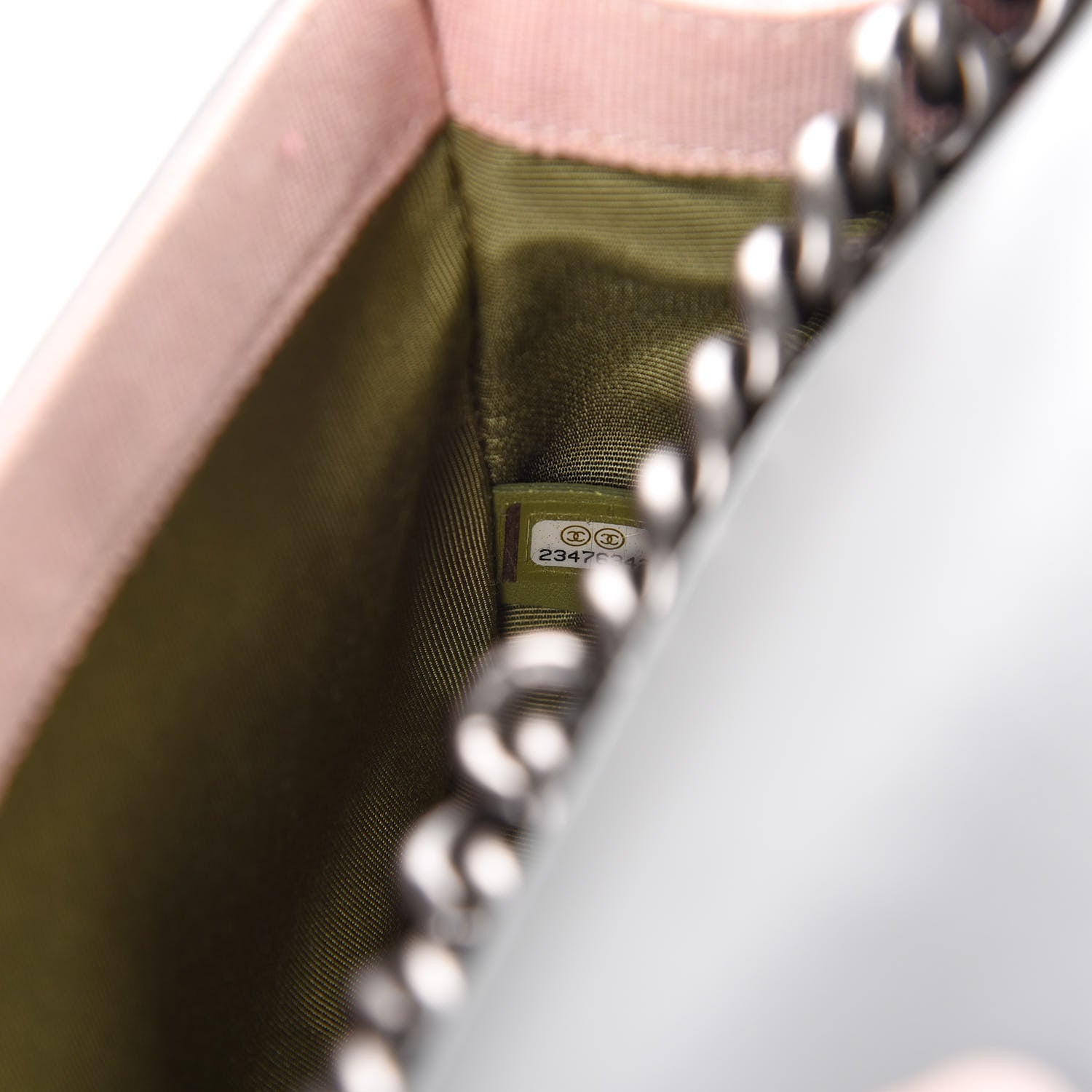 Chanel Lambskin Quilted Medium Boy Flap Grey 9 of 10