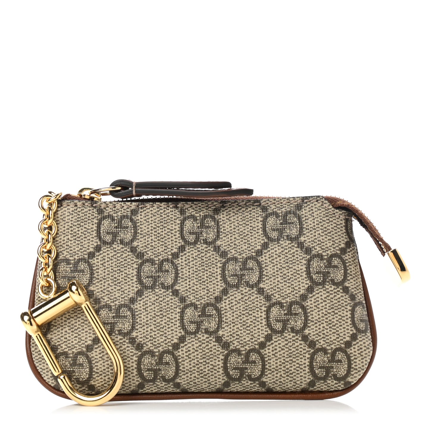 GG Supreme Monogram Key Case Brown