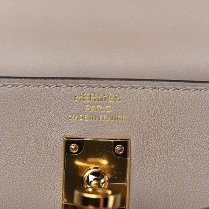 Hermes Swift Kelly Retourne 25 Gris Asphalte 8 of 38