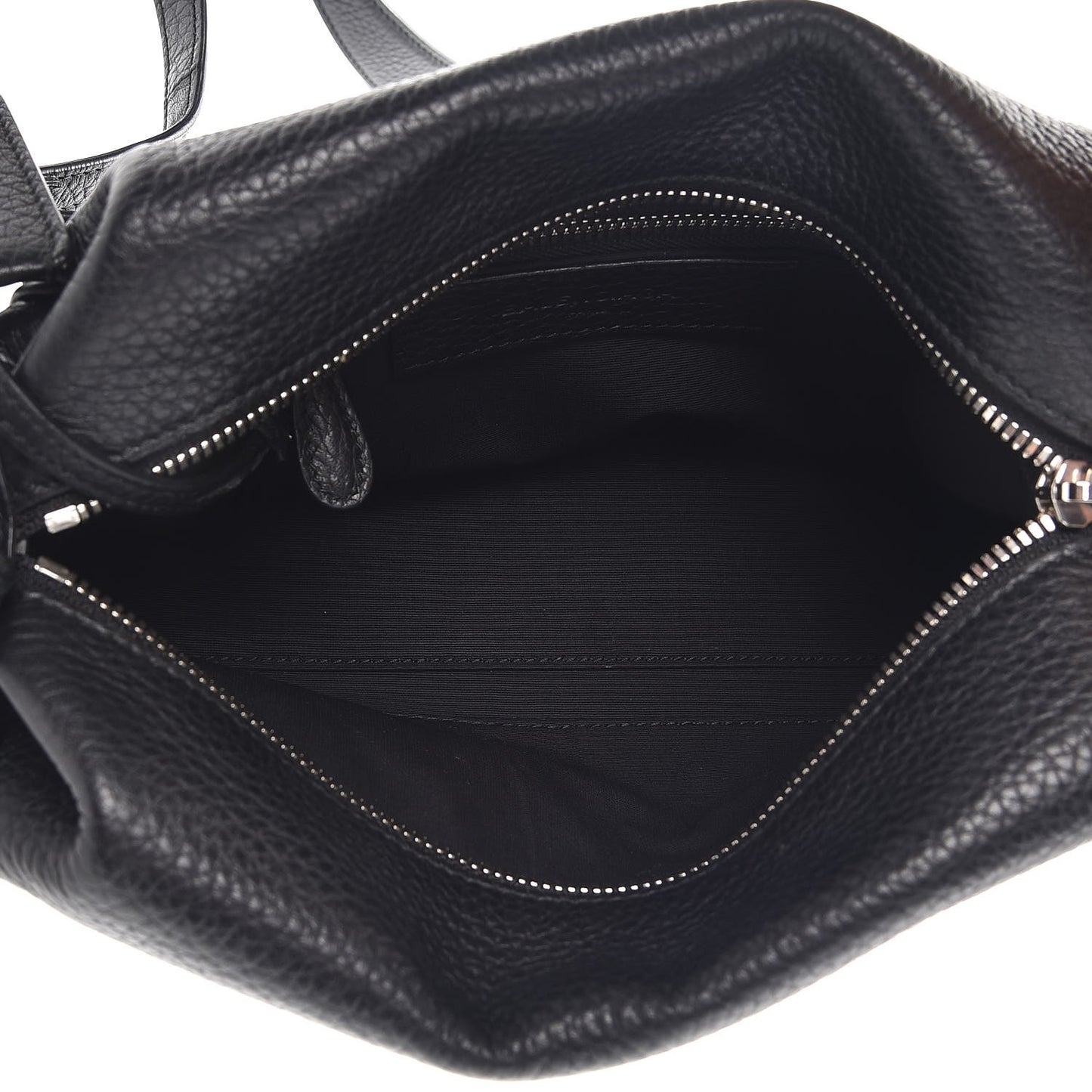Veau Gros Grain Infanta Crossbody Bag Black
