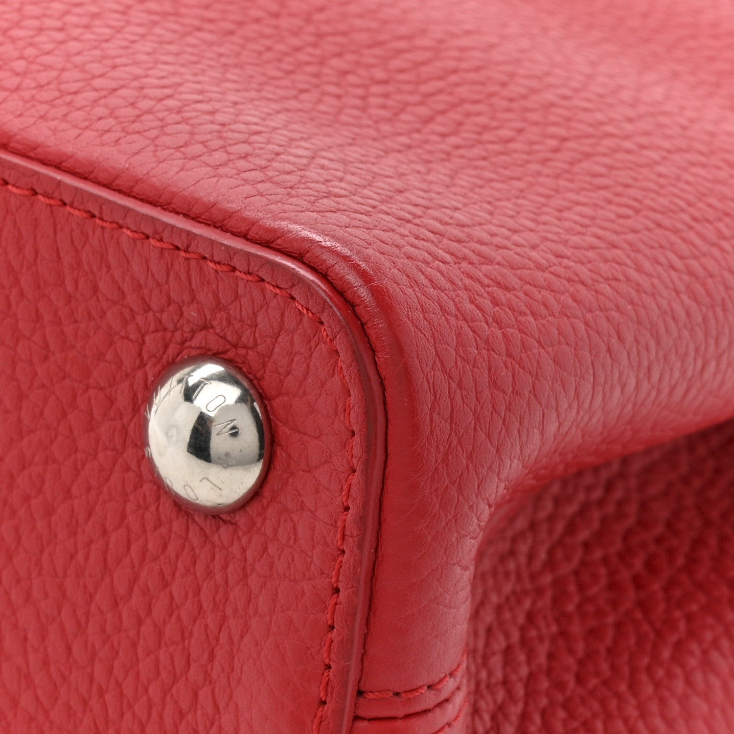 Louis Vuitton Taurillon Capucines BB Scarlet Red 12 of 15
