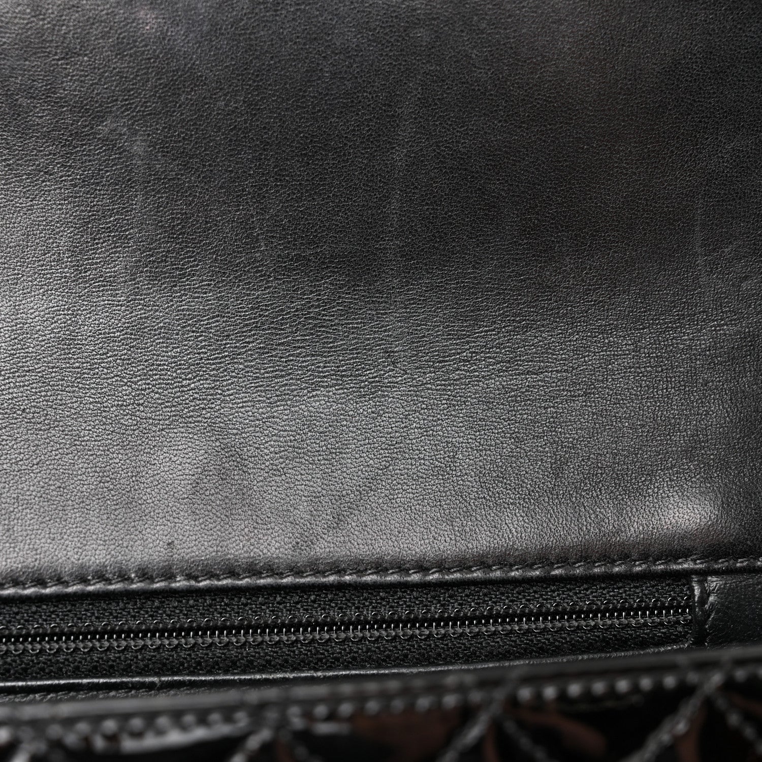 Chanel Lambskin Patent Classic Twist Crescent Flap Bag Black 11 of 11