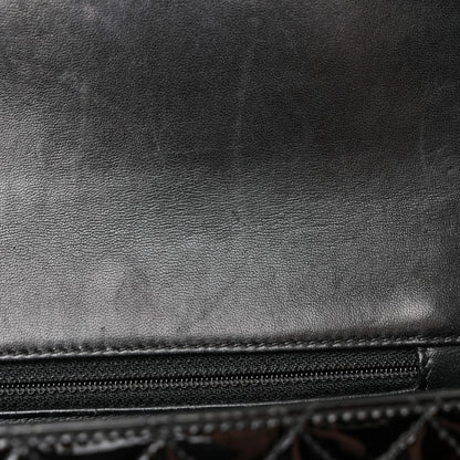 Chanel Lambskin Patent Classic Twist Crescent Flap Bag Black 11 of 11