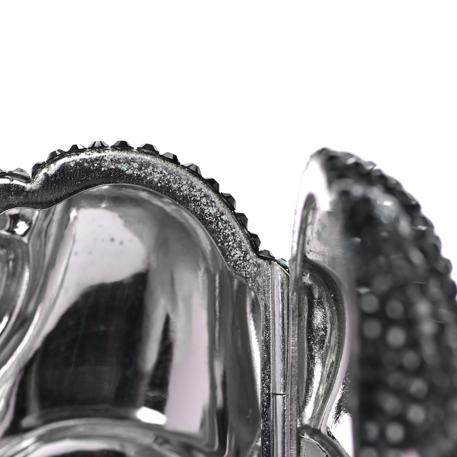 Judith Leiber Swarovski Crystal Minaudiere Rabbit Pill Box Black 8 of 12