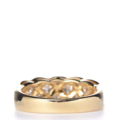 Tiffany 18K Yellow Gold Diamond Woven Band Ring 47 4.25 4 of 6