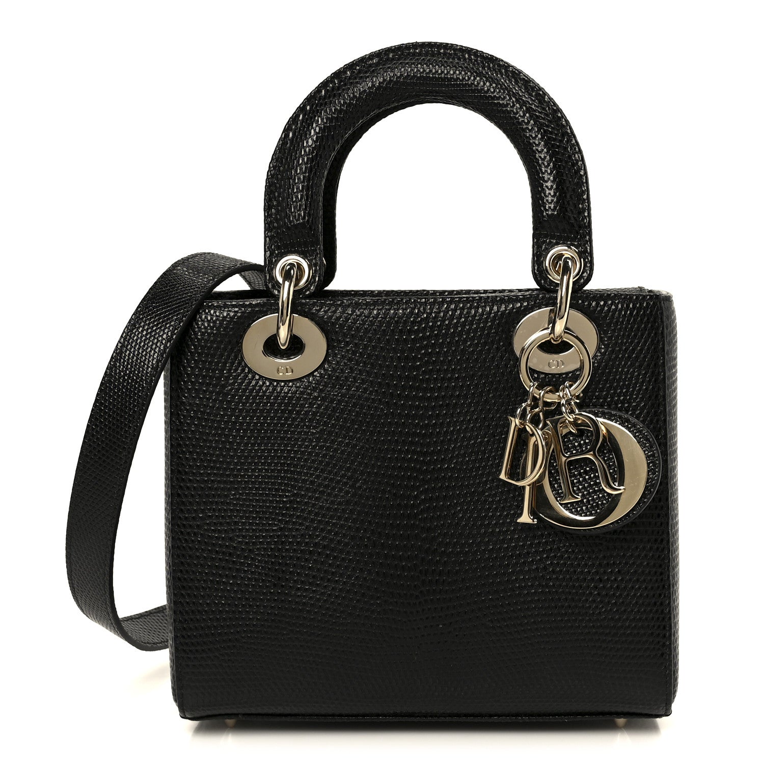 Christian Dior Lizard Small Lady Dior Black 1 of 10