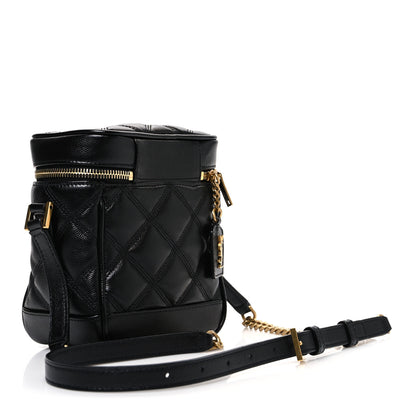 Saint Laurent Grain de Poudre Quilted 80's Vanity Bag Black 3 of 10