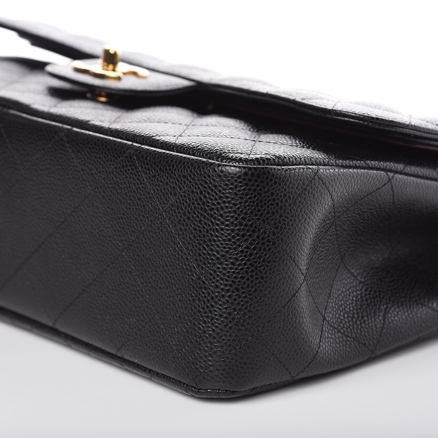 Chanel Caviar Quilted Jumbo Double Flap Black 8 of 10