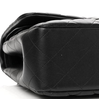 Chanel Lambskin Quilted Jumbo Double Flap So Black 9 of 11