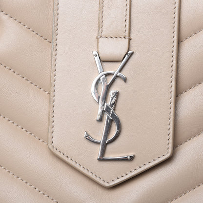 Saint Laurent Calfskin Y Quilted Monogram Large Loulou Shopper Nude Powder 13 of 14