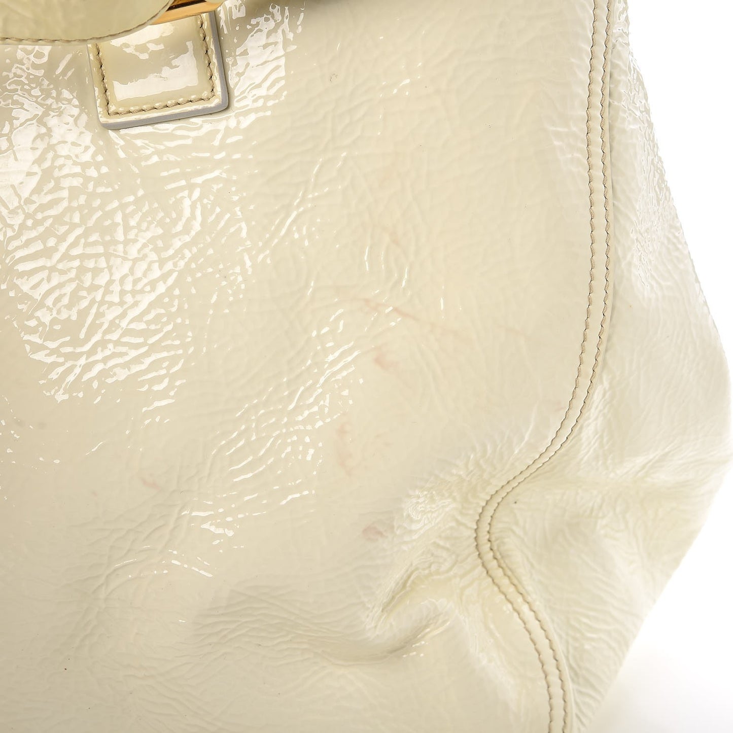 Vernice Naplak Shopping Tote White