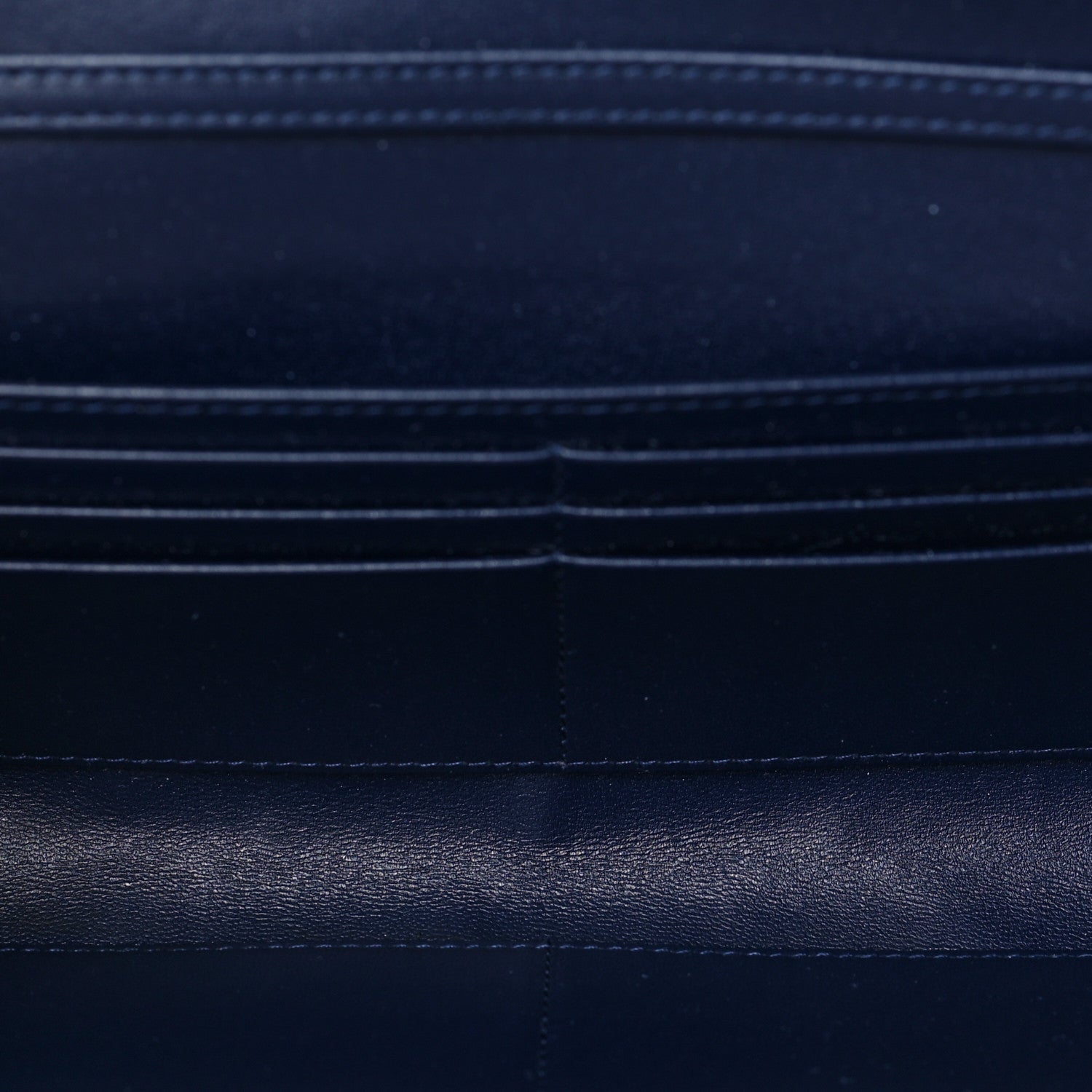 Christian Dior Grained Calfskin Diorama Croisiere Chain Wallet Blue 4 of 6