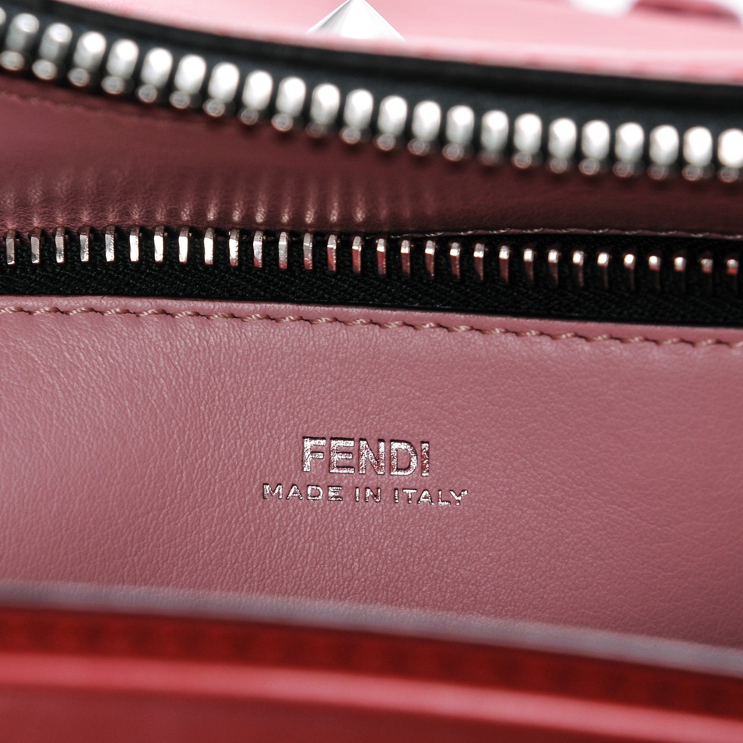 Fendi Vitello Baltico Dolce Shiny Nappa DotCom Satchel Caipiroska Bubblegum 7 of 10
