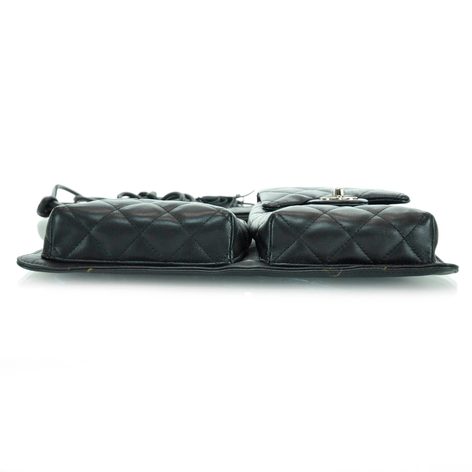 Chanel Calfskin Quilted Cambon Multipocket Shoulder Bag Black 6 of 12