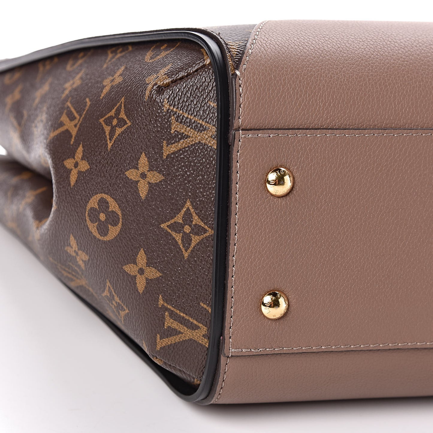 Calfskin Monogram Kimono Tote Taupe Glace