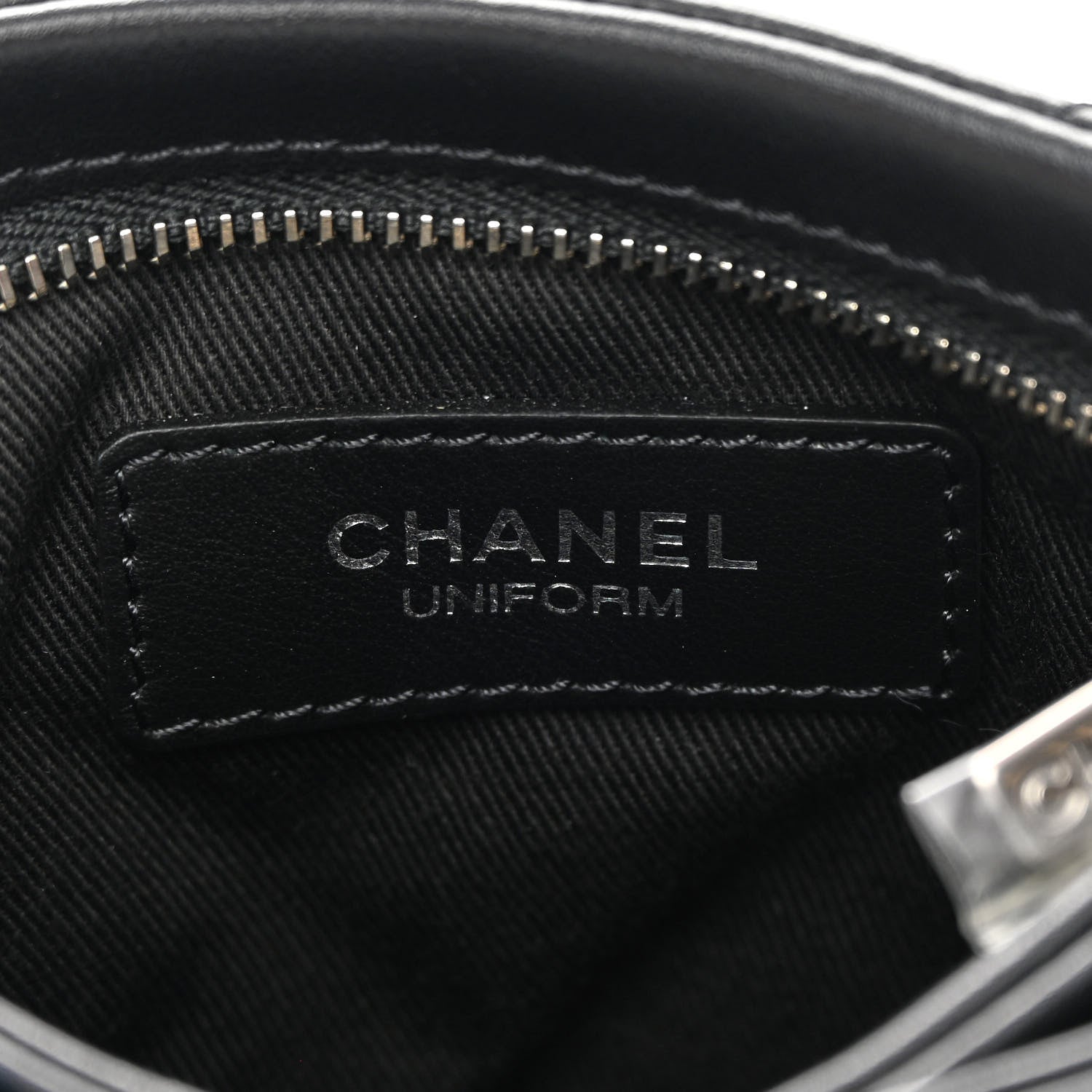 Chanel Lambskin Quilted Crossbody Bag Black 7 of 12