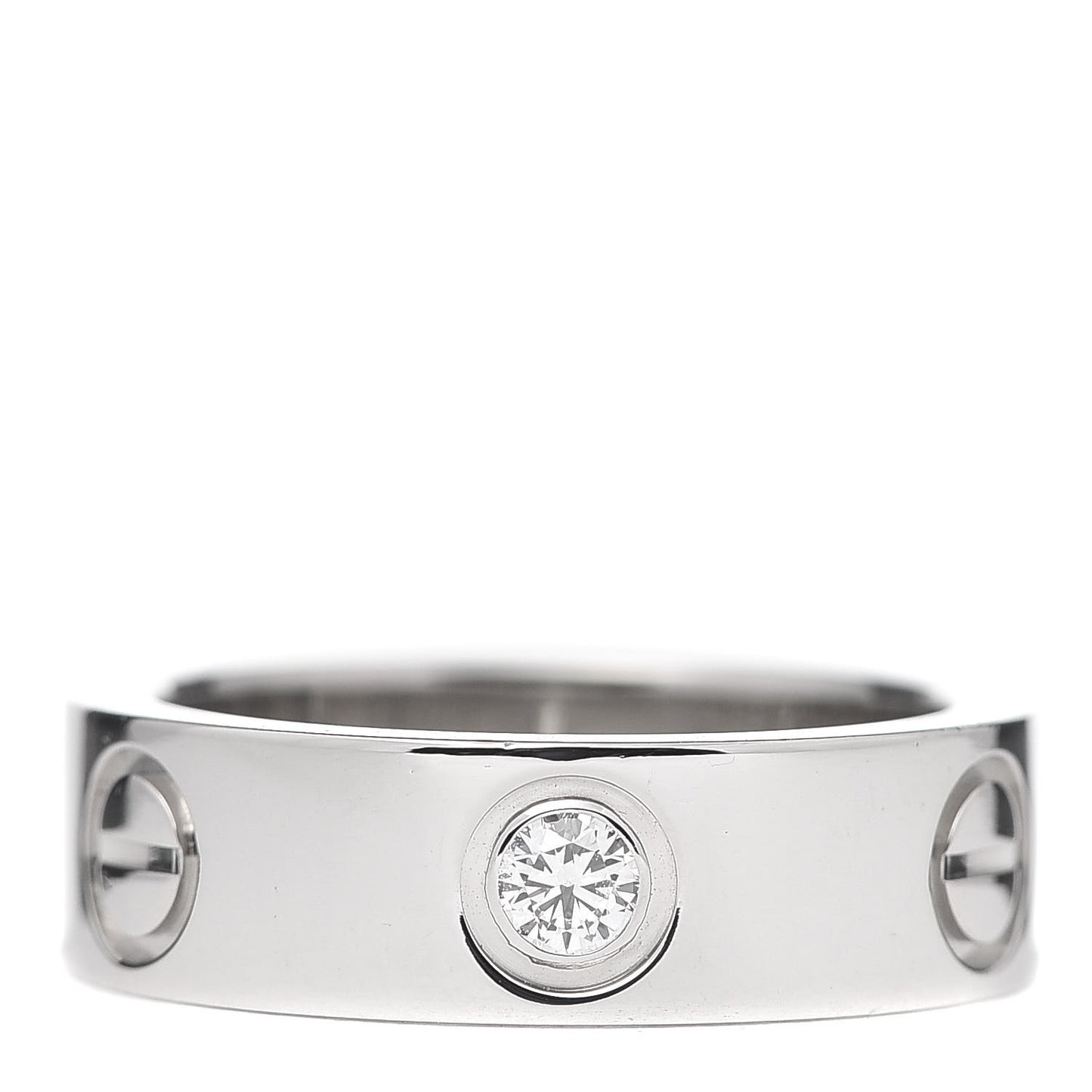 Platinum Diamond 5.5mm LOVE Ring 49 5