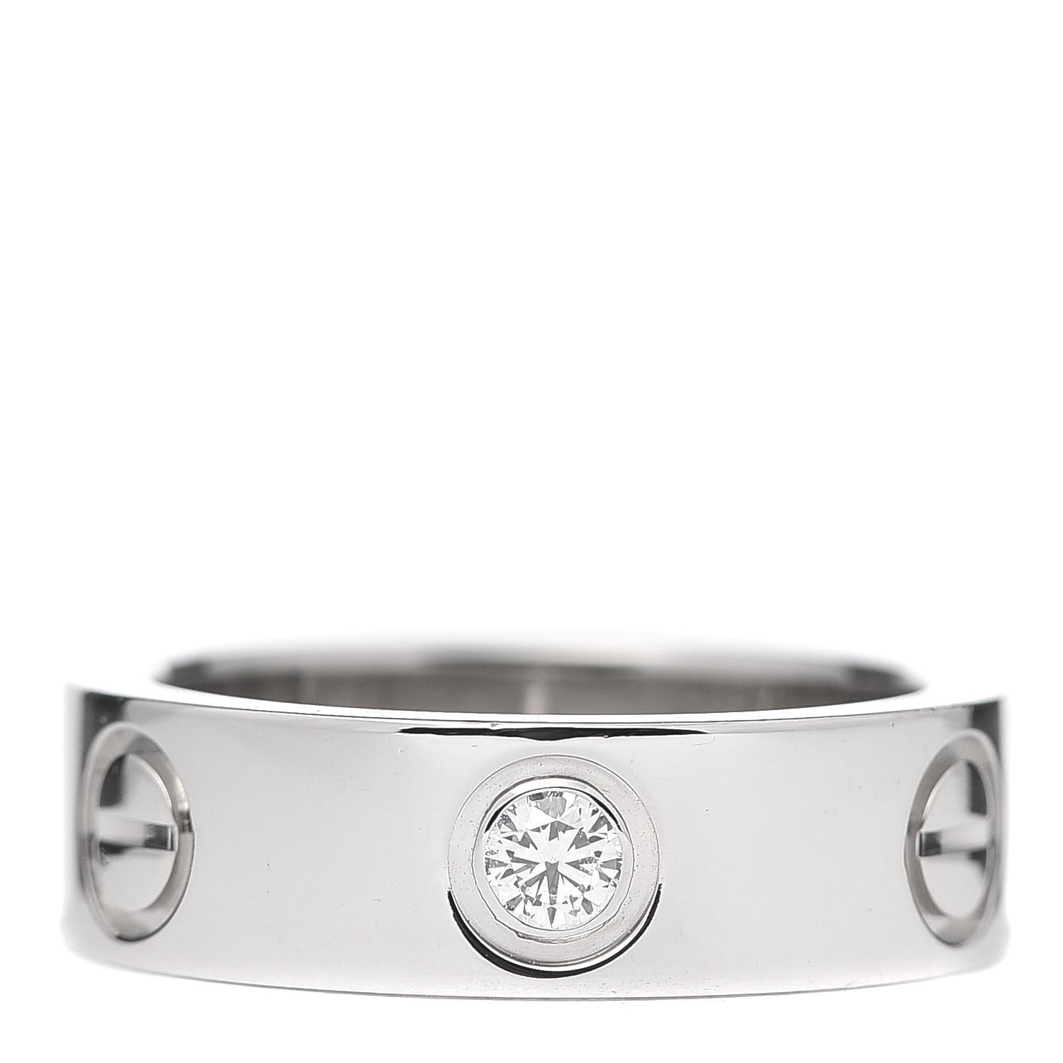 Cartier Platinum Diamond 5.5mm LOVE Ring 49 5 2 of 6