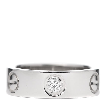 Cartier Platinum Diamond 5.5mm LOVE Ring 49 5 2 of 6