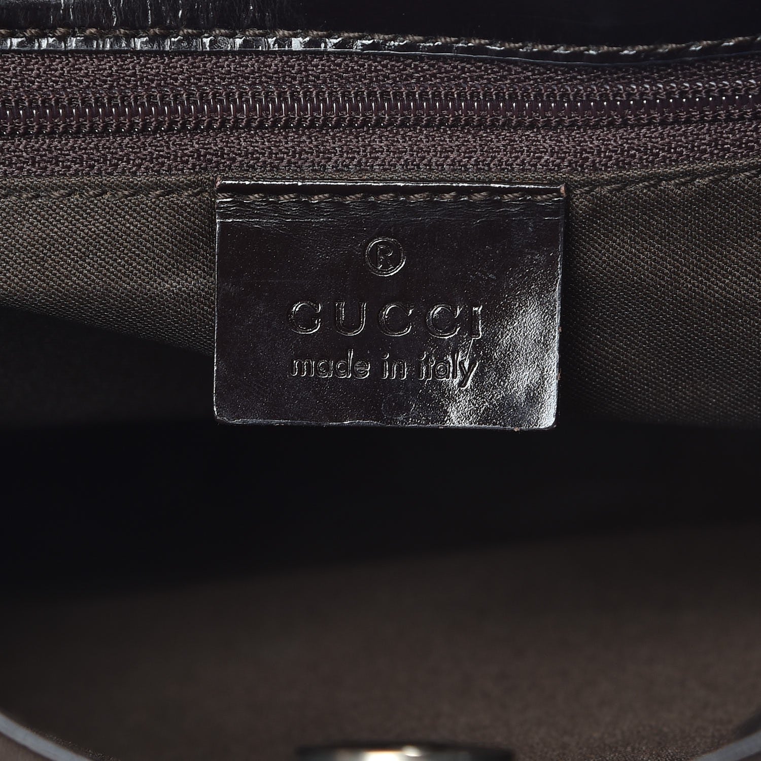 Gucci Nylon Monogram Shoulder Bag Brown 6 of 9