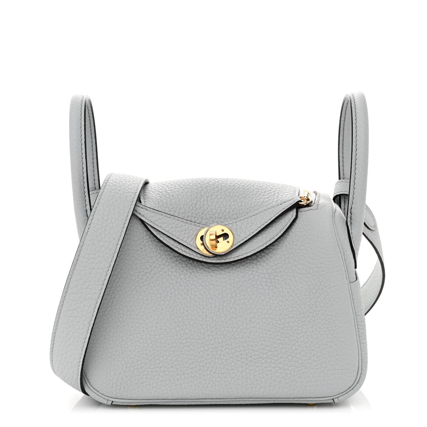 Taurillon Clemence Mini Lindy 20 Bleu Pale