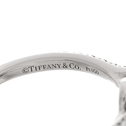 Tiffany Platinum Diamond .41ct Soleste Cushion Cut Double Halo Engagement Ring 50 5.25 5 of 7
