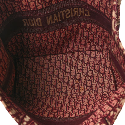 Christian Dior Oblique Large Book Tote Burgundy Multicolor 5 of 13