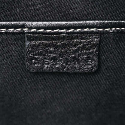 Celine Canvas Calfskin Macadam Crossbody Black 6 of 9