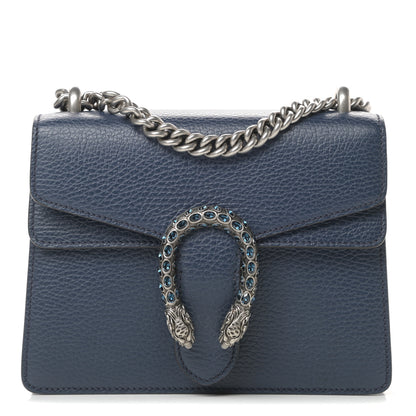 Gucci Dollar Calfskin Crystal Mini Dionysus Shoulder Bag Blue Agata Montana Sapphire 1 of 11