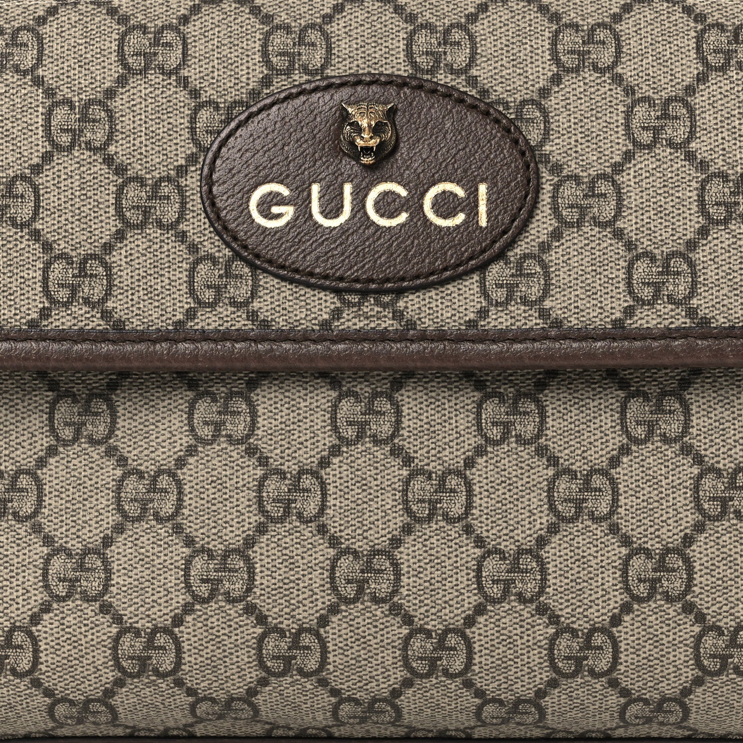 Gucci GG Supreme Monogram Neo Vintage Web Belt Bag Brown 8 of 11
